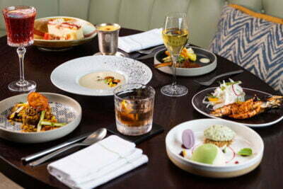 Indian Restaurant Doha white asparagus