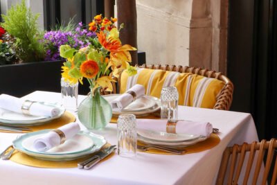 Restaurant Mayfair Michelin Star Presenting our Alphonso Mango Terrace