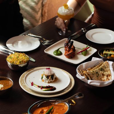 Best Indian restaurant in London's Mayfair Mount Street near to Berkeley Square, Spice & Spirits four‑course tasting journey.