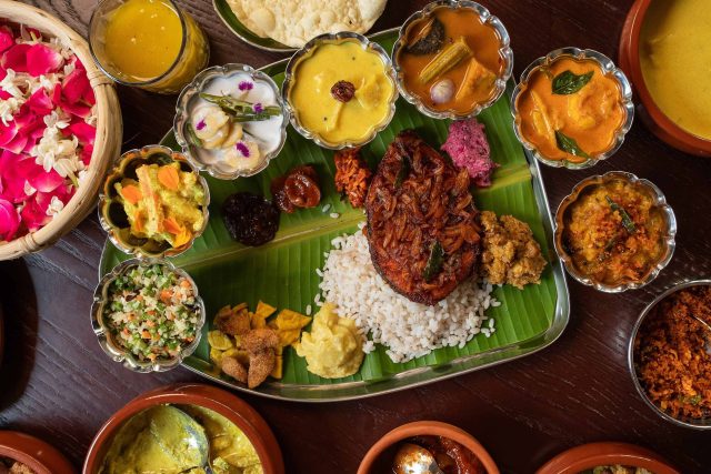 Best Indian restaurant Downtown Dubai onam sadhya harvest feast