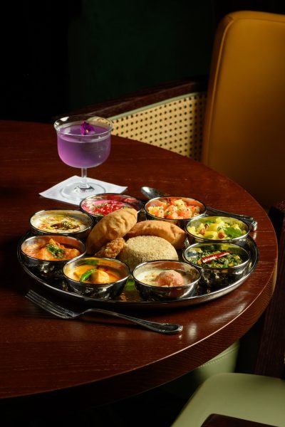 Best indian restaurant in Downtown Dubai Navratna Thali Navratri, satvik dining journey inspired by the nine sacred gems of Indian tradition.