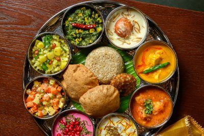 Best Indian Restaurant Downtown Dubai navratna thali navratri