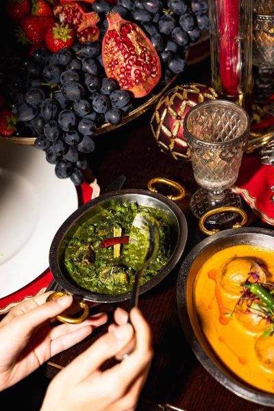 Best Indian restaurant London Mayfair festive dining celebrations, an invitation to a royal christmas menu at Jamavar.