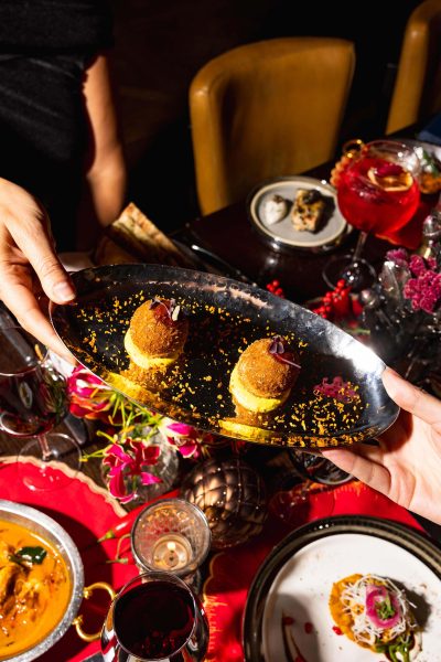 Best Indian restaurant London Mayfair celebratory dining and private event celebrations, an invitation to a royal menus at Jamavar.