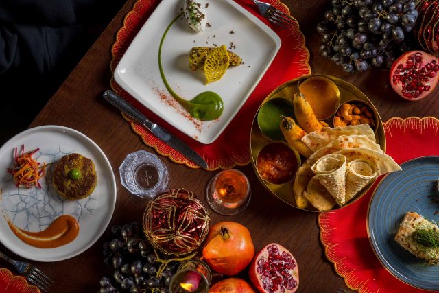 Restaurant Downtown Dubai royal christmas feast celebration